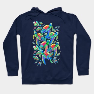 Colourful Sea Turtle Ocean Hoodie